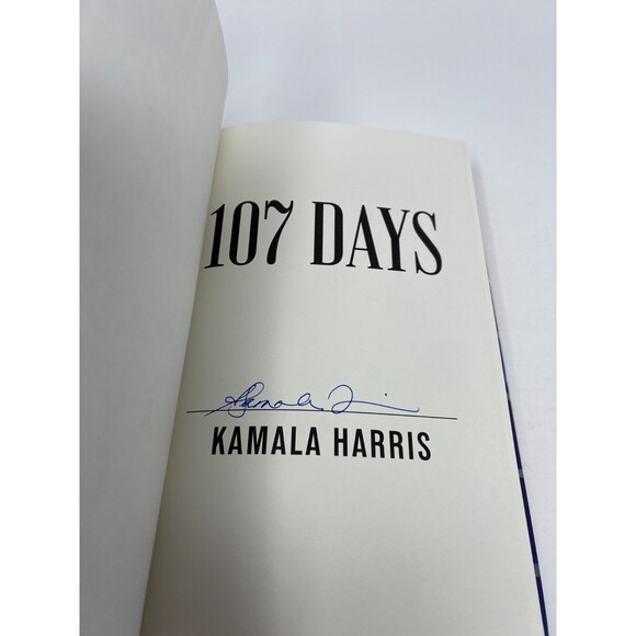 Kamala Harris SIGNED AUTOGRAPH 107 Days BOOK 1st Edition Vice President HC - Picture 2 of 9